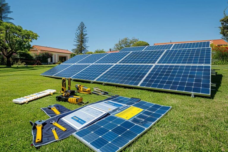 Guide 2024 : fabriquer un support solaire au sol facilement