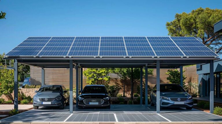 Carport solaire pour 3 voitures : une solution écologique et pratique