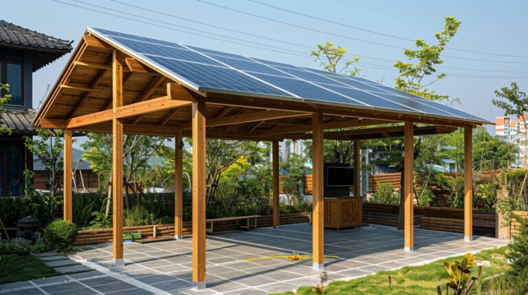 Le carport solaire en bois : une solution écologique et esthétique