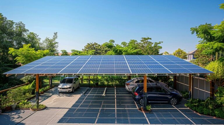 Les bienfaits écologiques des carports solaires